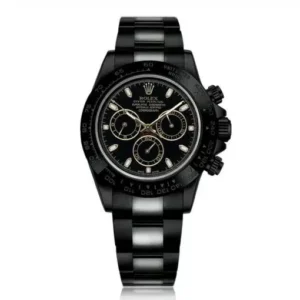 Rolex Daytona 116520 Black Dial Black PVD Oyster Bracelet Watch