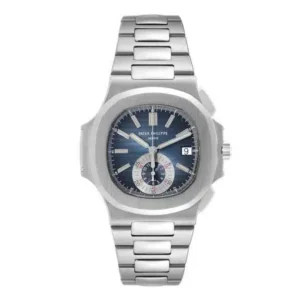 Patek Philippe Nautilus 5980/1A-001 Blue Chronograph 40.5 mm Stainless Steel Watch