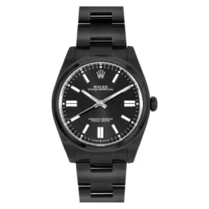 Rolex Oyster Perpetual 114300 Black Dial Black PVD Oyster Bracelet Watch