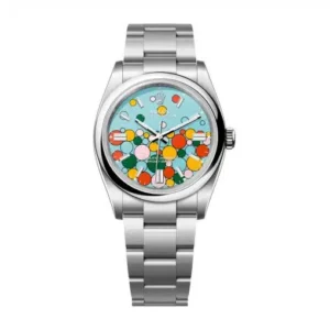 Rolex Oyster Perpetual 126000-0009 Turquoise Celebration Dial Oyster Bracelet