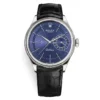 Rolex Cellini 50519 Blue Dial Leather Strap Date 39mm Mens Watch